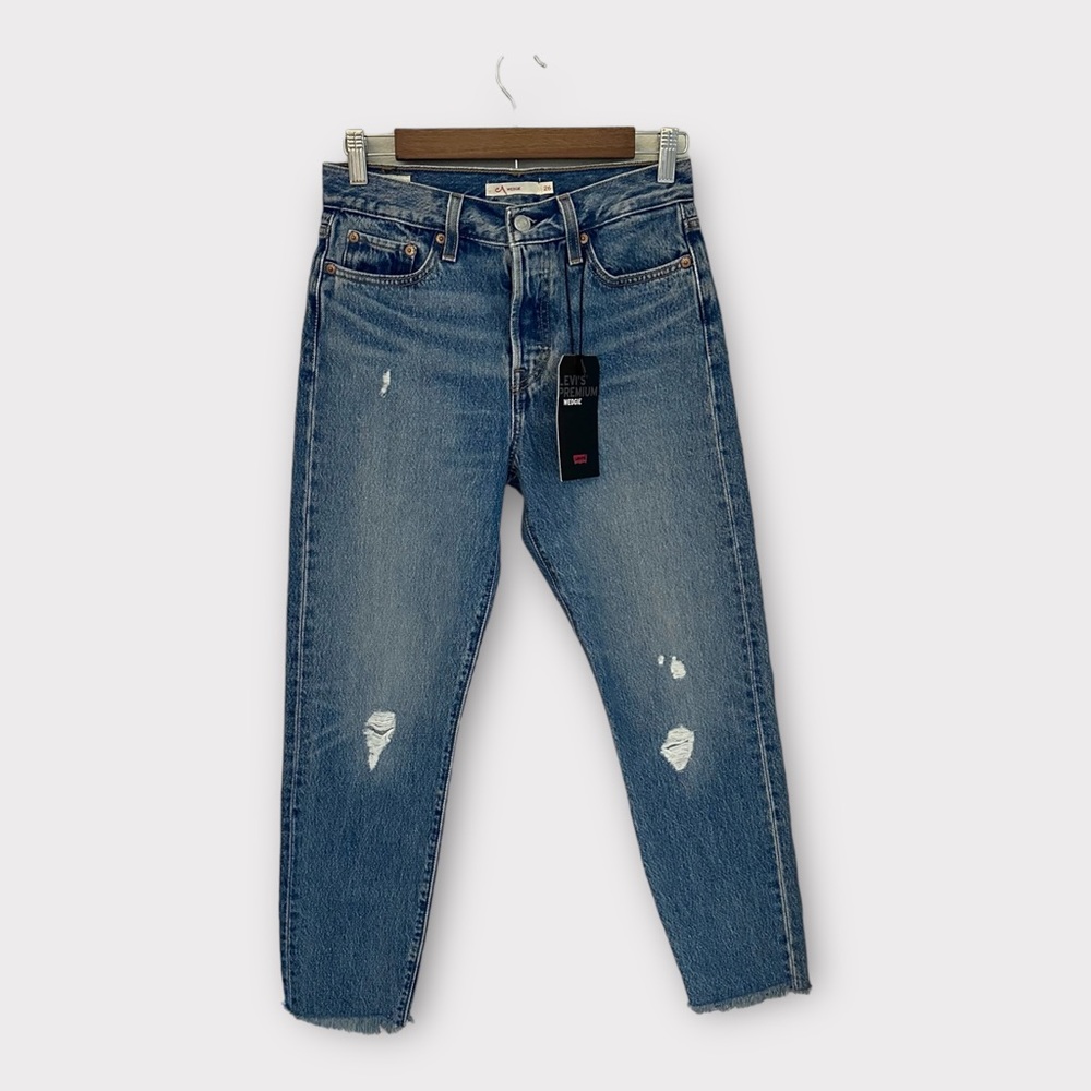 NWT Levi's Wedgie Jeans -‎ 100% Cotton Rigid Ankle Jeans, size 26